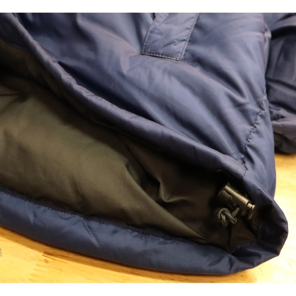 Vintage The North Face Nuptse 700 Puffer Jacket Mens L Navy Blue Black Down Fill - Picture 10 of 11